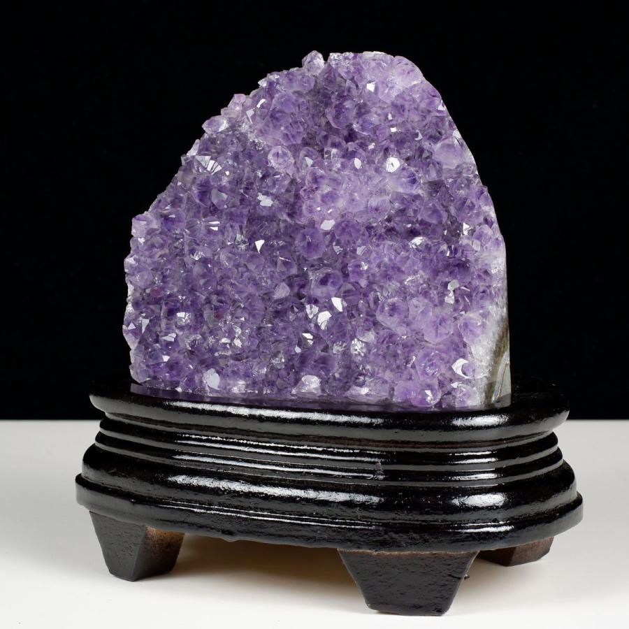 1Kg アメジスト クラスター ウルグアイ産 原石 amethyst 一点物 台座