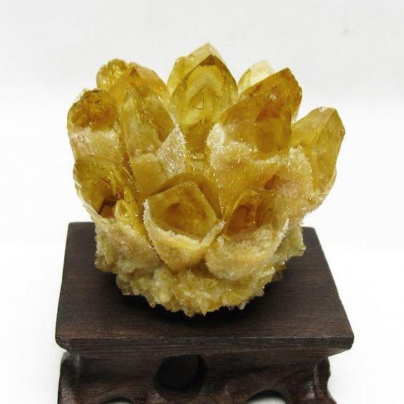 シトリン クラスター シトリンクォーツ 原石 台座付属 一点物 182-8464