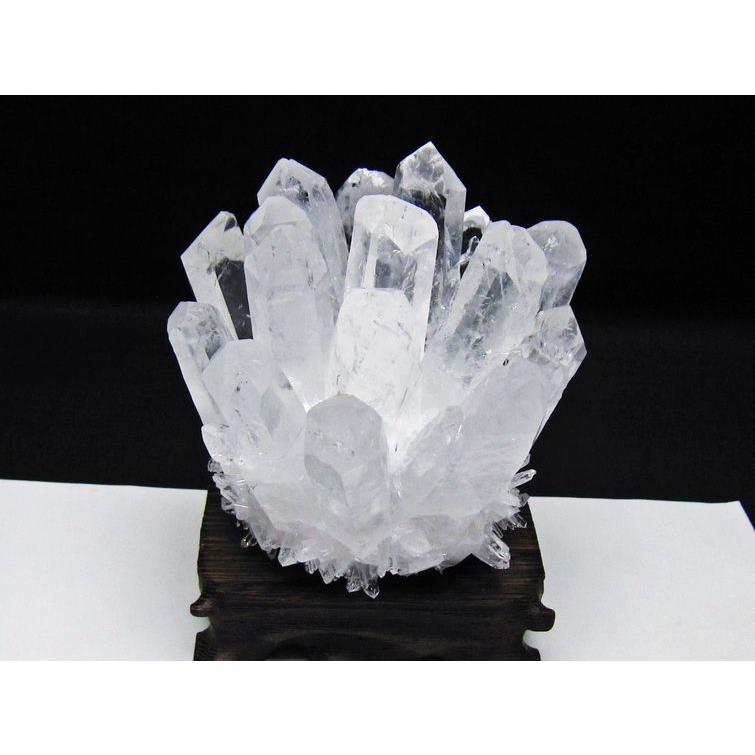 天然水晶 原石 置物 木製台座付き鑑別書付です｜Babadagultra.com