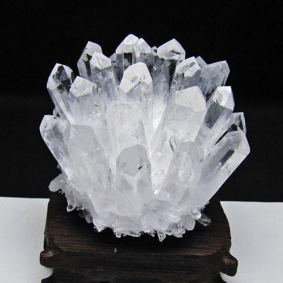 水晶 クラスター 原石 水晶クラスター 台座付属 一点物 182-8661