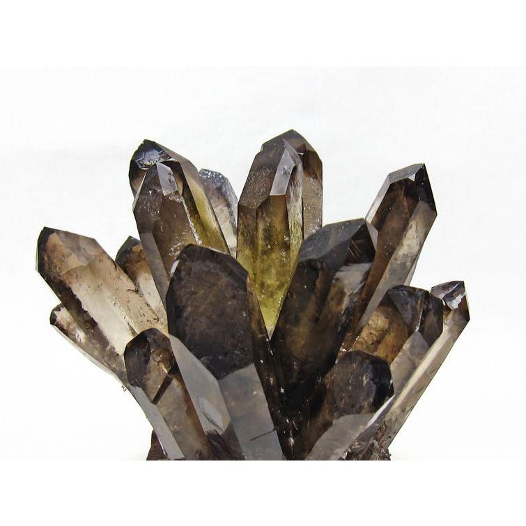 1.1Kg モリオン 原石 黒水晶 クラスター 台座付属 一点物 送料無料 182