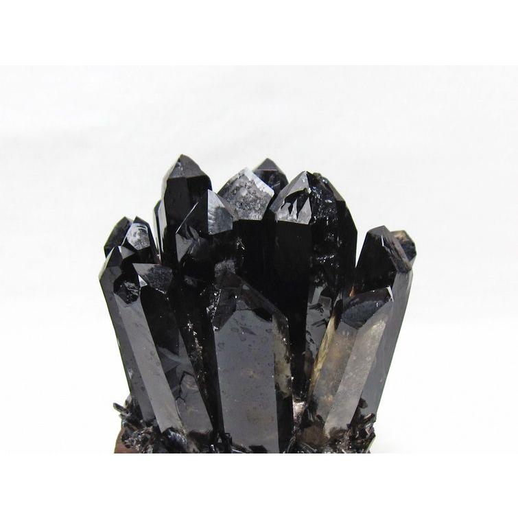 モリオン 原石 黒水晶 クラスター 台座付属 一点物 送料無料 182-8722