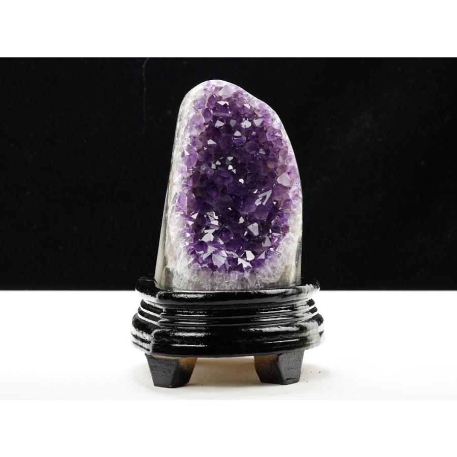 1.2Kg アメジスト クラスター ウルグアイ産 原石 amethyst 台座付属