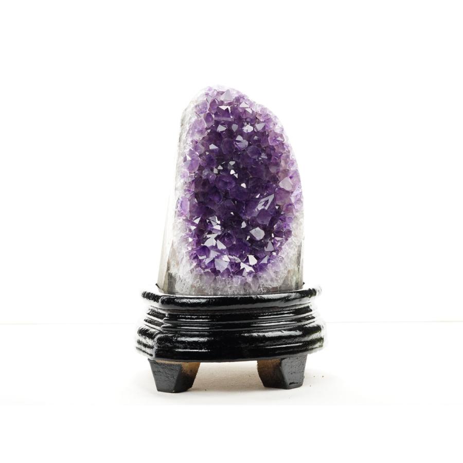 1.2Kg アメジスト クラスター ウルグアイ産 原石 amethyst 台座付属