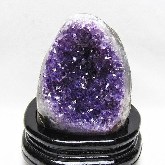 1Kg アメジスト 原石 ウルグアイ産 クラスター amethyst 台座付属 送料