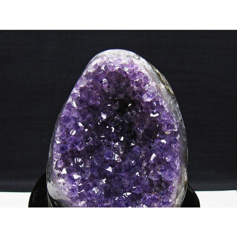 1Kg アメジスト 原石 ウルグアイ産 クラスター amethyst 台座付属 送料