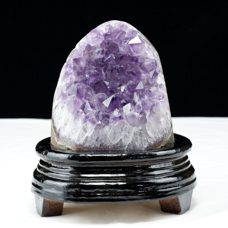 1.1Kg アメジスト クラスター ウルグアイ産 原石 amethyst 台座付属