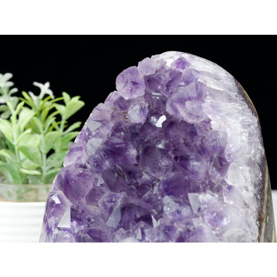 1.1Kg アメジスト クラスター ウルグアイ産 原石 amethyst 台座付属