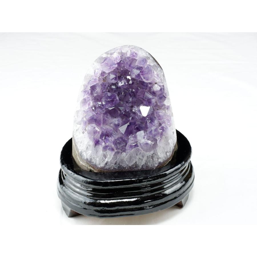 1.1Kg アメジスト クラスター ウルグアイ産 原石 amethyst 台座付属