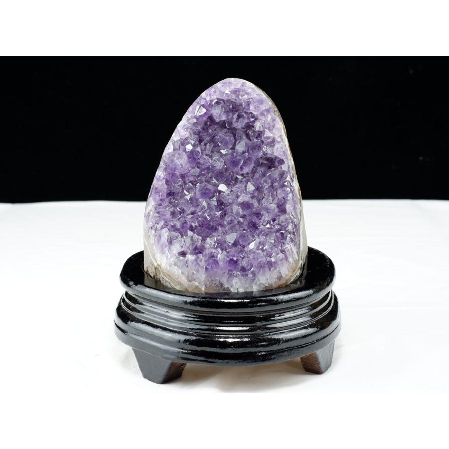 1.3Kg アメジスト クラスター ウルグアイ産 原石 amethyst 台座付属