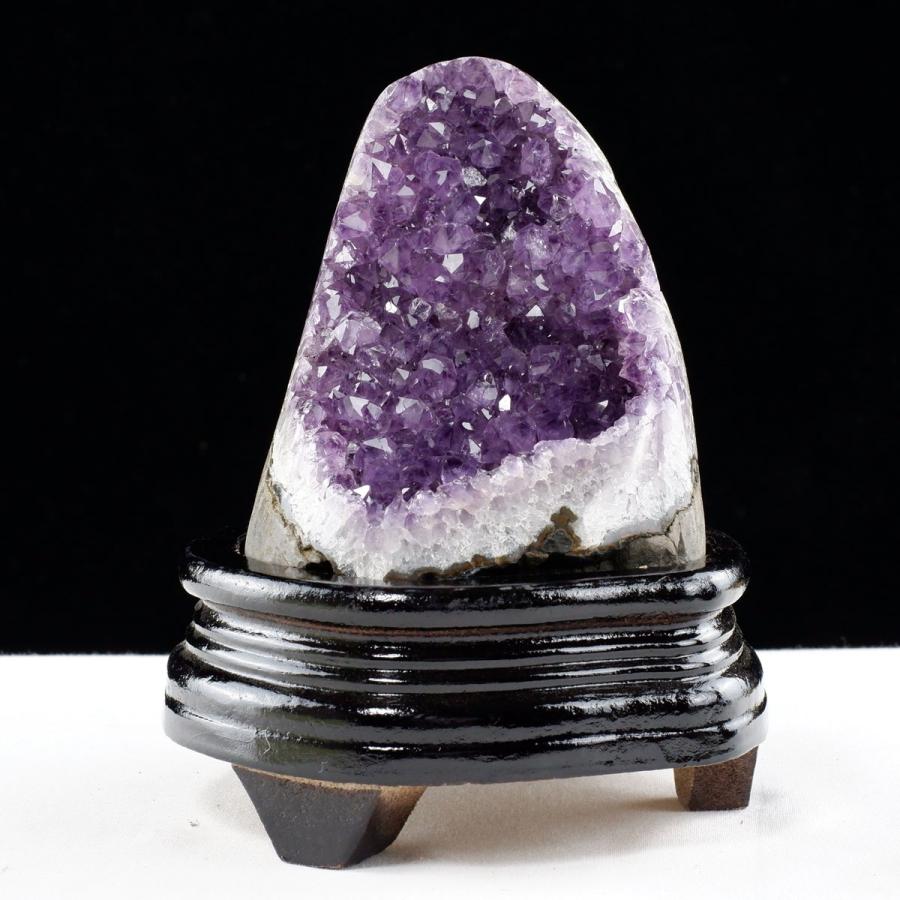 アメジスト 原石 ウルグアイ産 クラスター amethyst 台座付属 送料無料