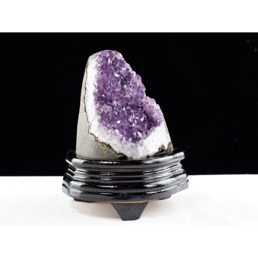 アメジスト 原石 ウルグアイ産 クラスター amethyst 台座付属 送料無料