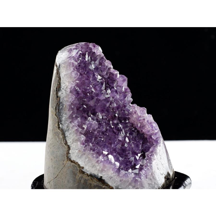 アメジスト 原石 ウルグアイ産 クラスター amethyst 台座付属 送料無料