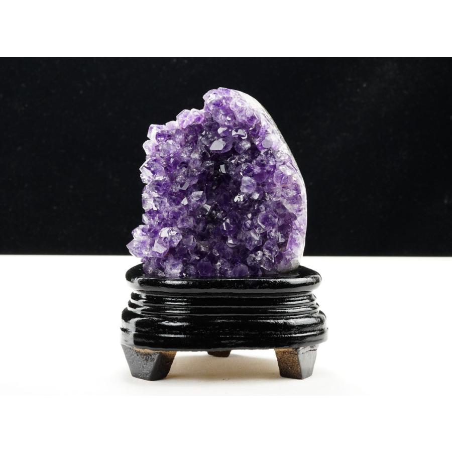 アメジスト クラスター ウルグアイ産 原石 amethyst 台座付属 送料無料