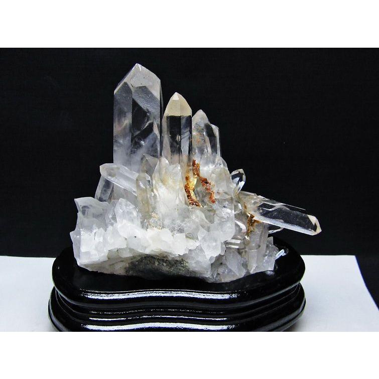 水晶 クラスター マダガスカル産 台座付属 原石 送料無料 一点物 182