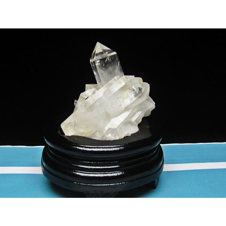 水晶クラスター 244g 原石 アメリカ産 ファーデンクォーツ入り 送料