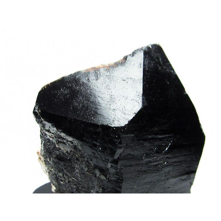 2.5Kg モリオン 黒水晶 原石 山東省産 台座付属 送料無料 191-337
