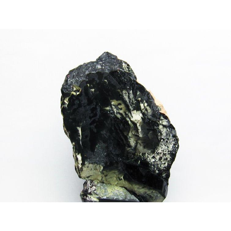 2.3Kg モリオン 黒水晶 原石 山東省産 台座付属 送料無料 191-341 