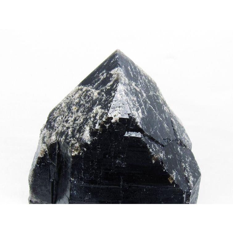 3.4Kg 黒水晶 モリオン 原石 山東省産 台座付属 一点物 送料無料 191
