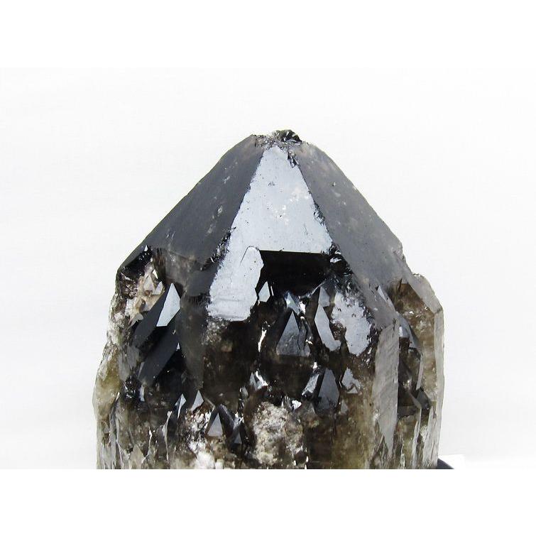 7.4Kg モリオン 黒水晶 原石 エレスチャル 台座付属 一点物 送料無料 