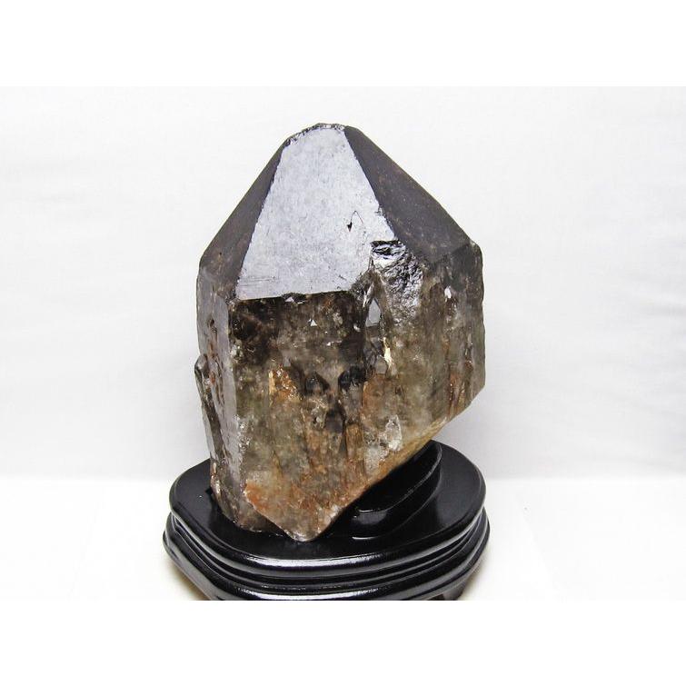 5.8Kg スモーキークォーツ 原石 煙水晶 エレスチャル 台座付属 送料