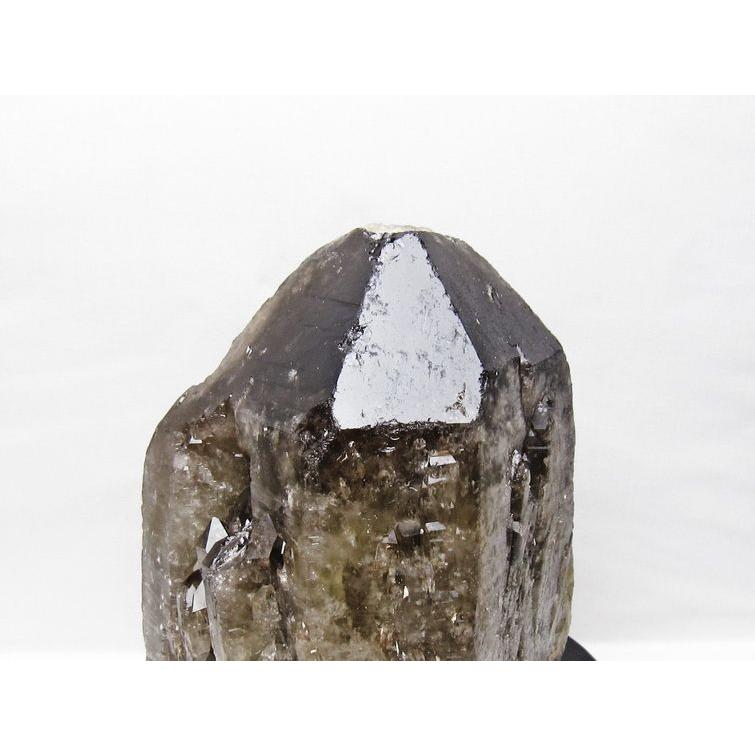 8Kg スモーキークォーツ 原石 煙水晶 エレスチャル 台座付属 送料無料