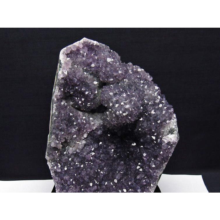 2.4Kg アメジスト クラスター ウルグアイ産 原石 amethyst 台座付属 花
