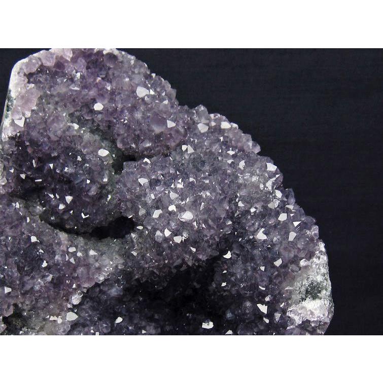2.4Kg アメジスト クラスター ウルグアイ産 原石 amethyst 台座付属 花
