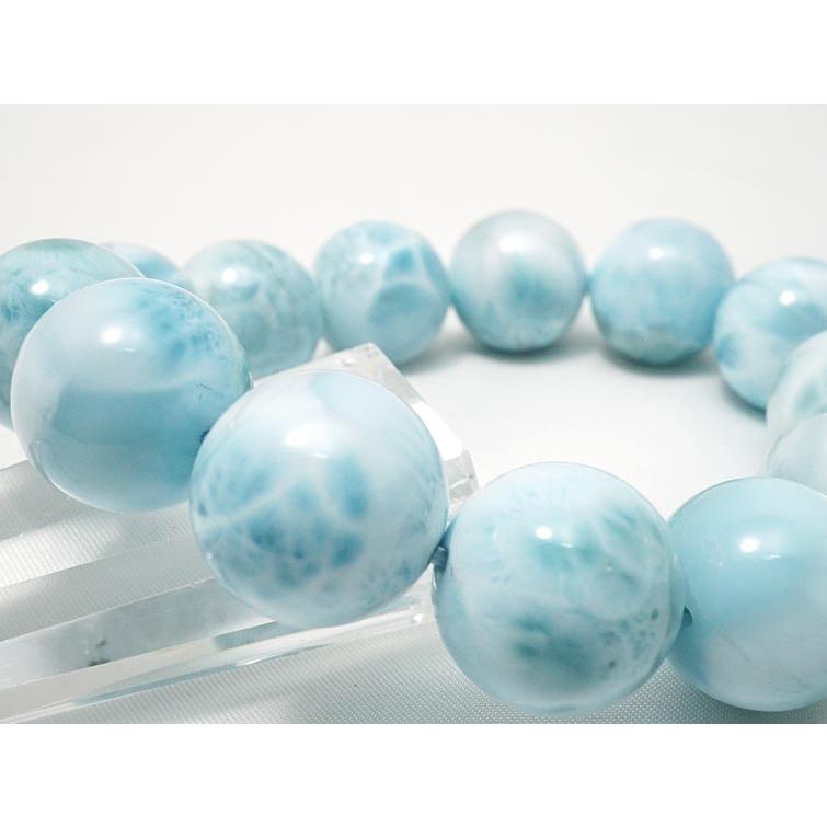 ラリマー ブレスレット 18mm 一点物 [送料無料] 199-165 : 天然石 