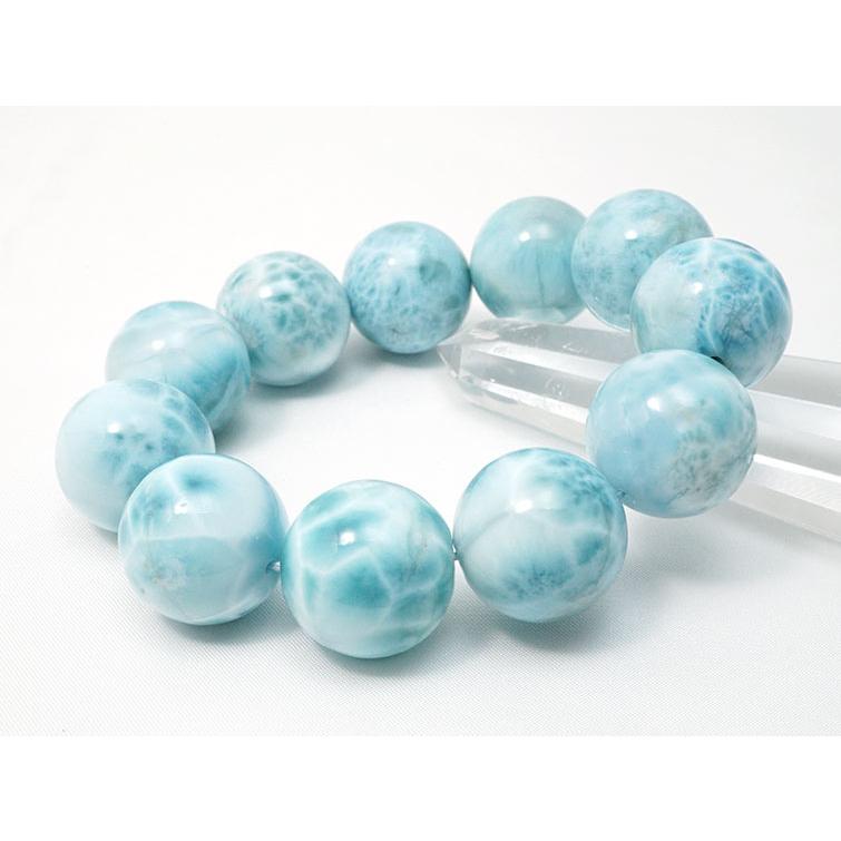 ラリマー ブレスレット 22mm 一点物 [送料無料] 199-175 : 天然石  