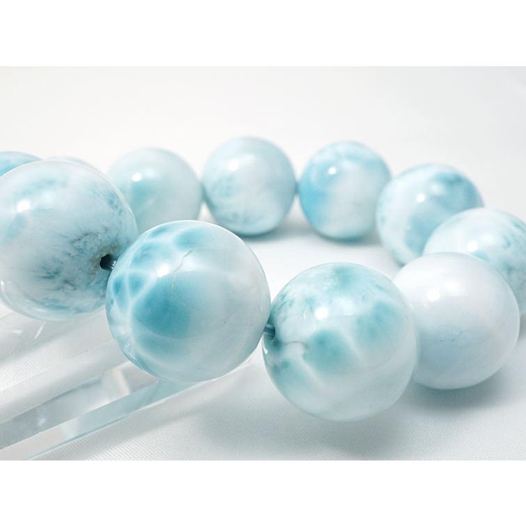 ラリマー ブレスレット 22mm 一点物 [送料無料] 199-177 : 天然石
