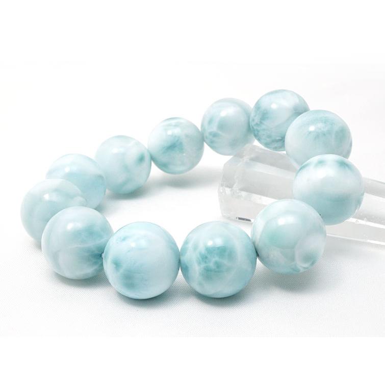 ラリマー ブレスレット 20mm 一点物 [送料無料] 199-179 : 天然石