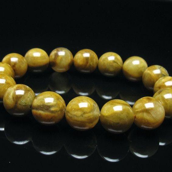 大幅値引き】①ルチルクォーツ ブレスレット 14mm