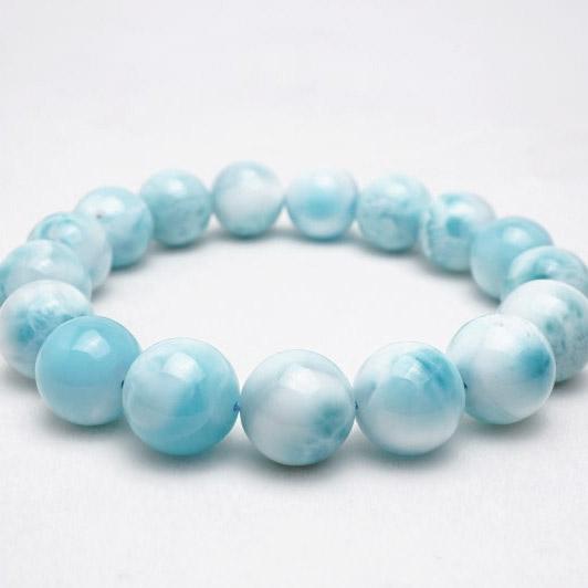 ラリマー ブレスレット ラリマール ヒーリング効果 12mm 一点物 199-3