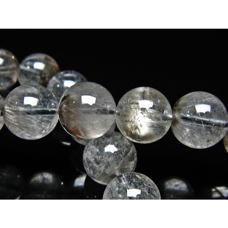 プラチナルチルクォーツ ブレスレット 11mm 一点物 211-1696 : 天然石