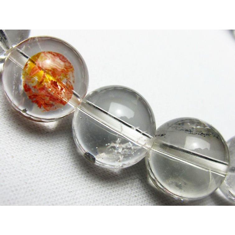 パイライトインクォーツ ブレスレット 12mm 一点物 211-1765の画像