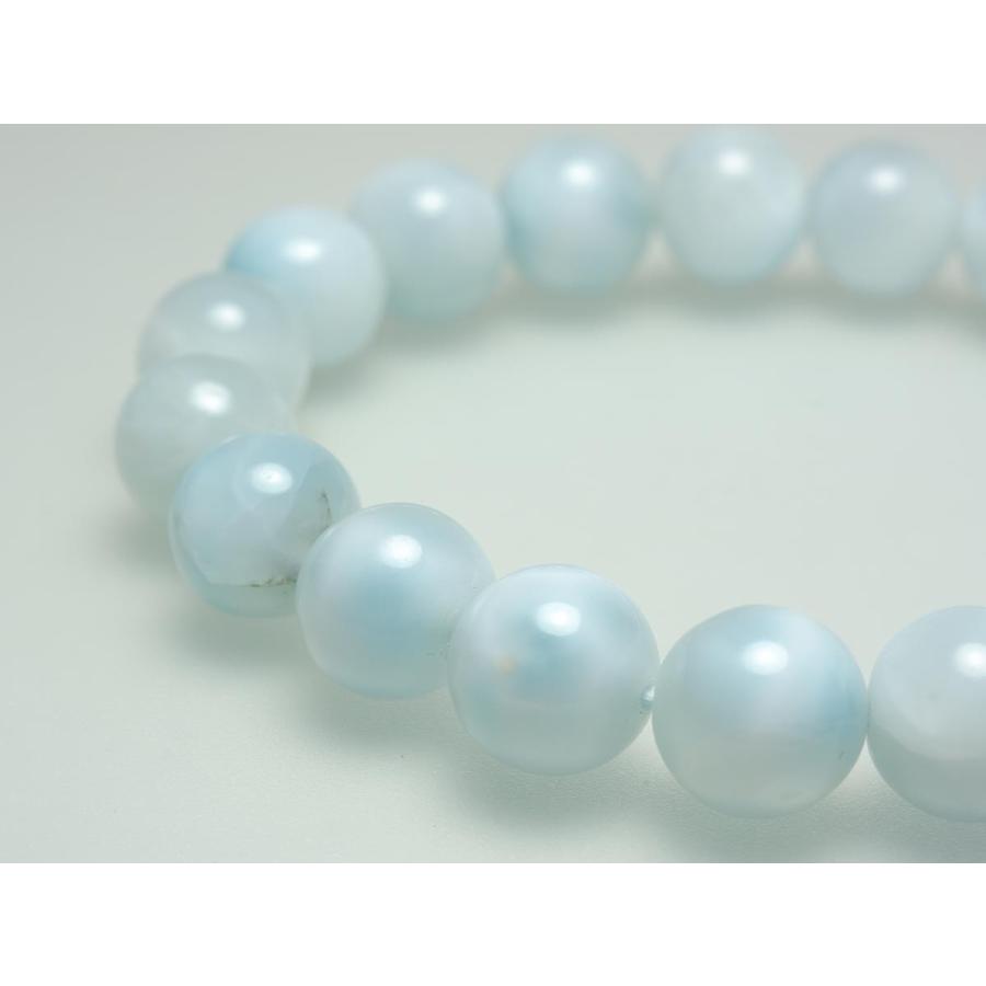 ラリマー ブレスレット 本物 10mm 一点物 211-2535 : 天然石