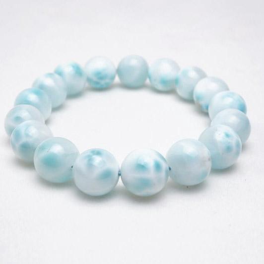 ラリマー ブレスレット 12mm 一点物 211-2539 : 天然石