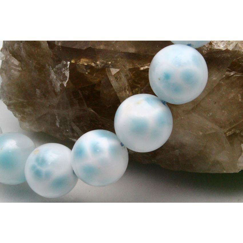 ラリマー ブレスレット 12mm 一点物 211-2539 : 天然石