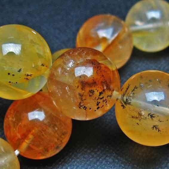 デンドリティッククォーツ ブレスレット 16mm 一点物 211-2766 