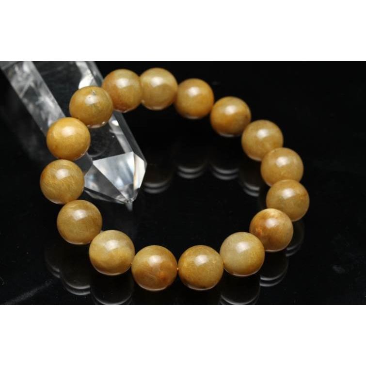 ルチルクォーツ ブレスレット 13mm 一点物 211-3998 : 天然石