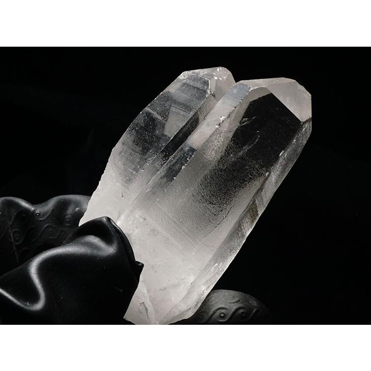 レムリアンシード 水晶 ダブルポイント 原石 ブラジル ミナスジェライス州 コリント産 証明書付属 一点物 [送料無料] 271-228_4