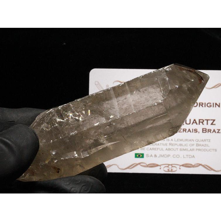 レムリアンシード スモーキークォーツ 原石 虹入り 本物 ブラジル ミナスジェライス州 コリント産 証明書付属 一点物 送料無料 271-580_4