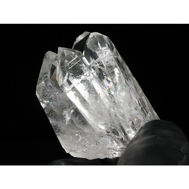 水晶 クラスター 原石 虹入り アーカンソー産 一点物 272-87 : 天然石 