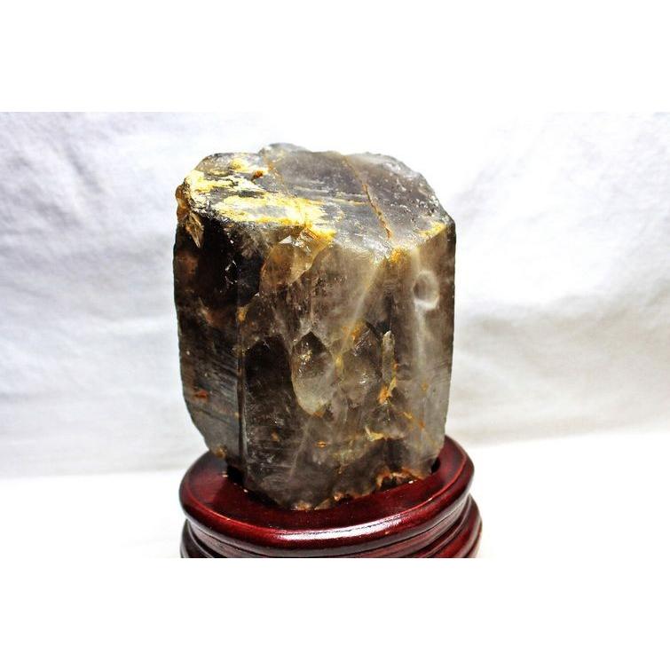 1.8Kg スモーキークォーツ 煙水晶 原石 虹入り 送料無料 一点物 281-74