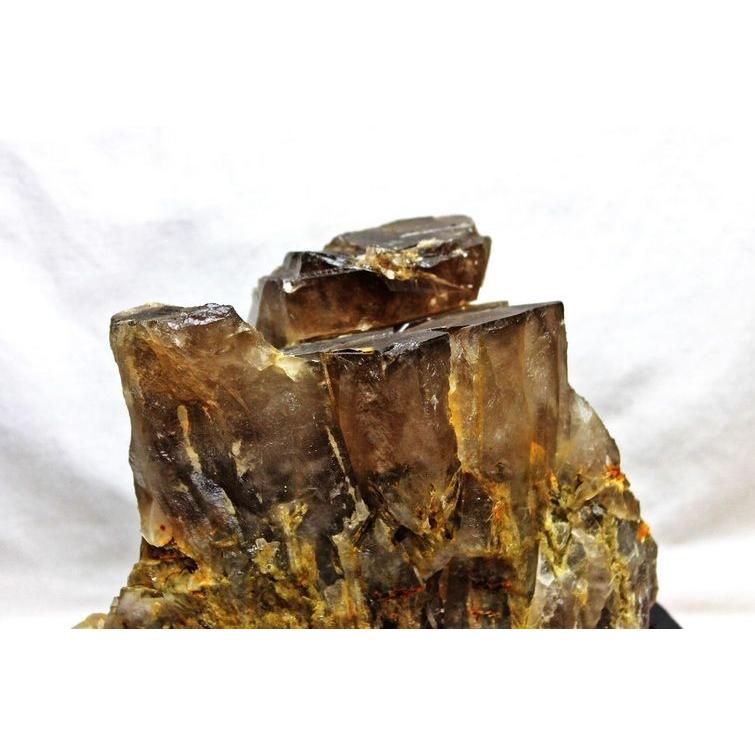 3.6Kg スモーキークォーツ 煙水晶 クラスター 虹入り 送料無料 一点物 281-75の画像