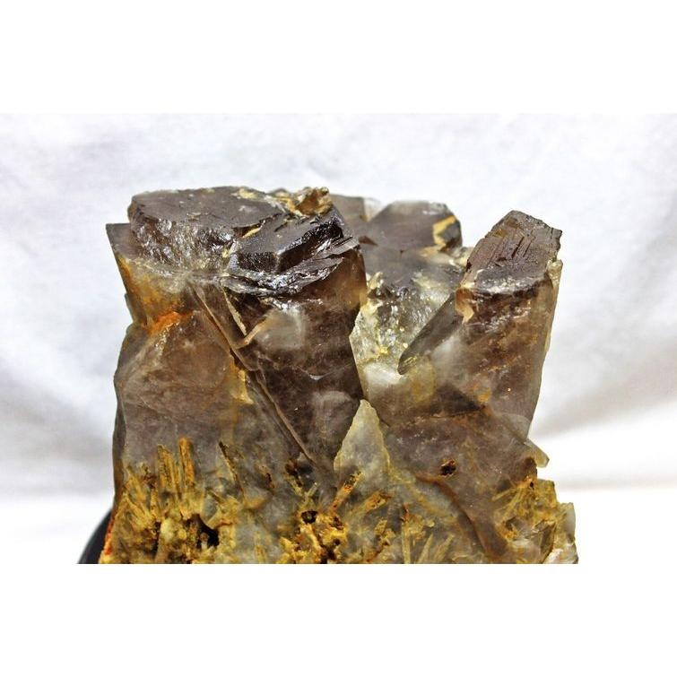 3.6Kg スモーキークォーツ 煙水晶 クラスター 虹入り 送料無料 一点物 281-75の画像