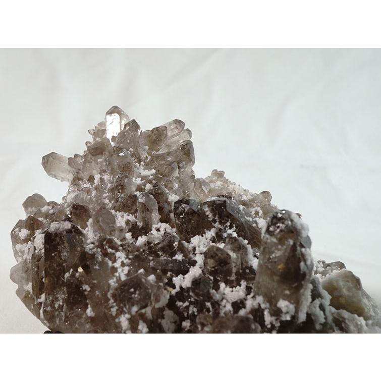 スモーキークォーツ クラスター 煙水晶 原石 ブラジル産 一点物 送料無料 282-202_4