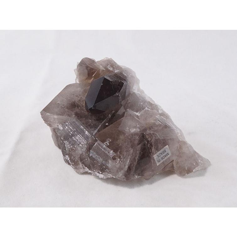 スモーキークォーツ クラスター モリオン 黒水晶 原石 ブラジル産 一点