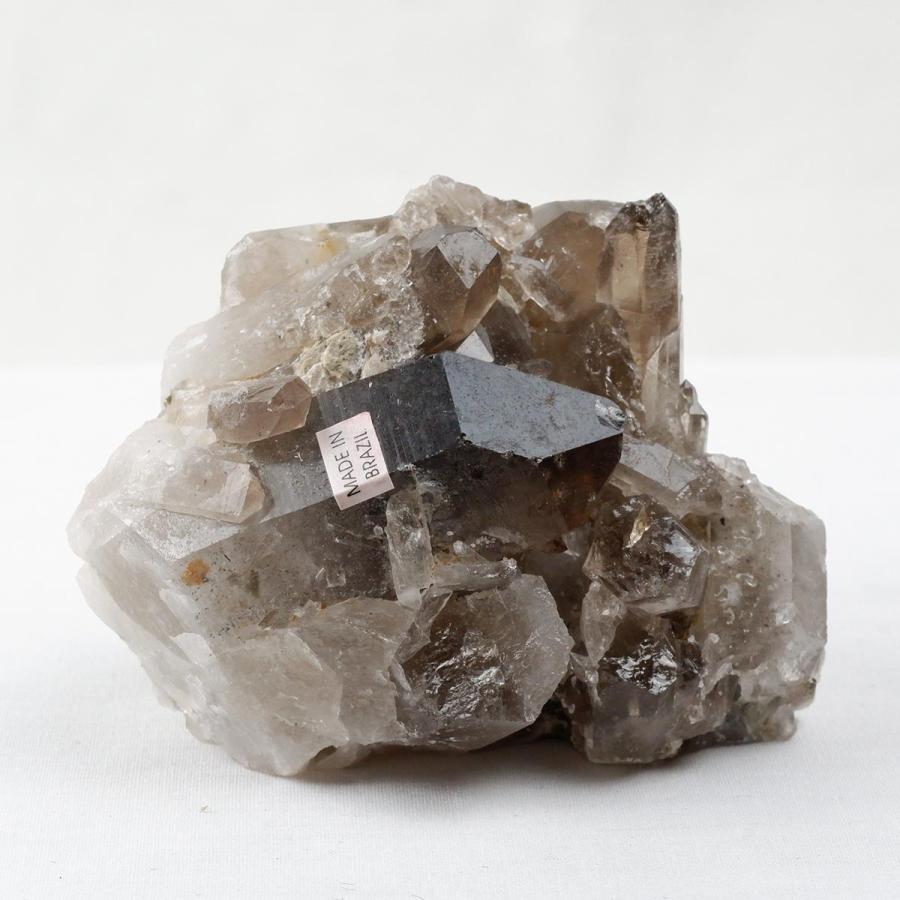 スモーキークォーツ クラスター ブラジル産 煙水晶 原石 一点物 282